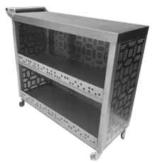 CARRO-DE-SERVICIO-PUNZONADO Fabricaciones especiales en acero inoxidable