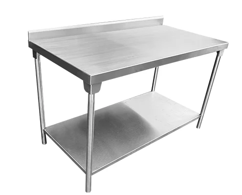 mesa-con-respaldo-y-entrepano muebles de inoxidable