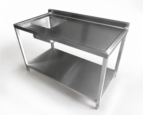 1-4 Tarjas en Acero Inoxidable Landing