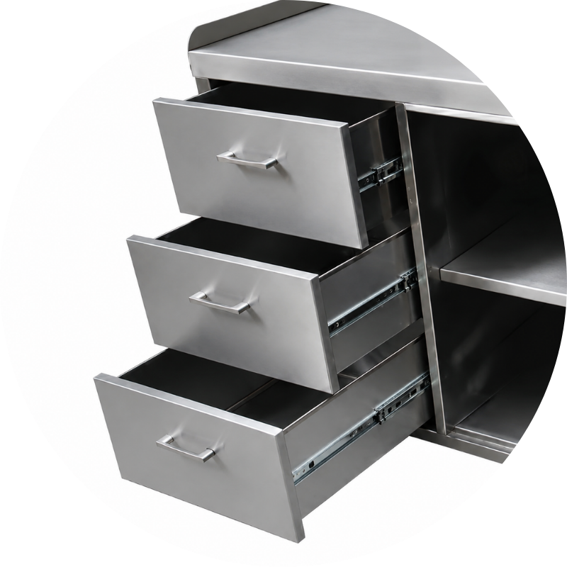 2-7 Gabinetes en Acero Inoxidable