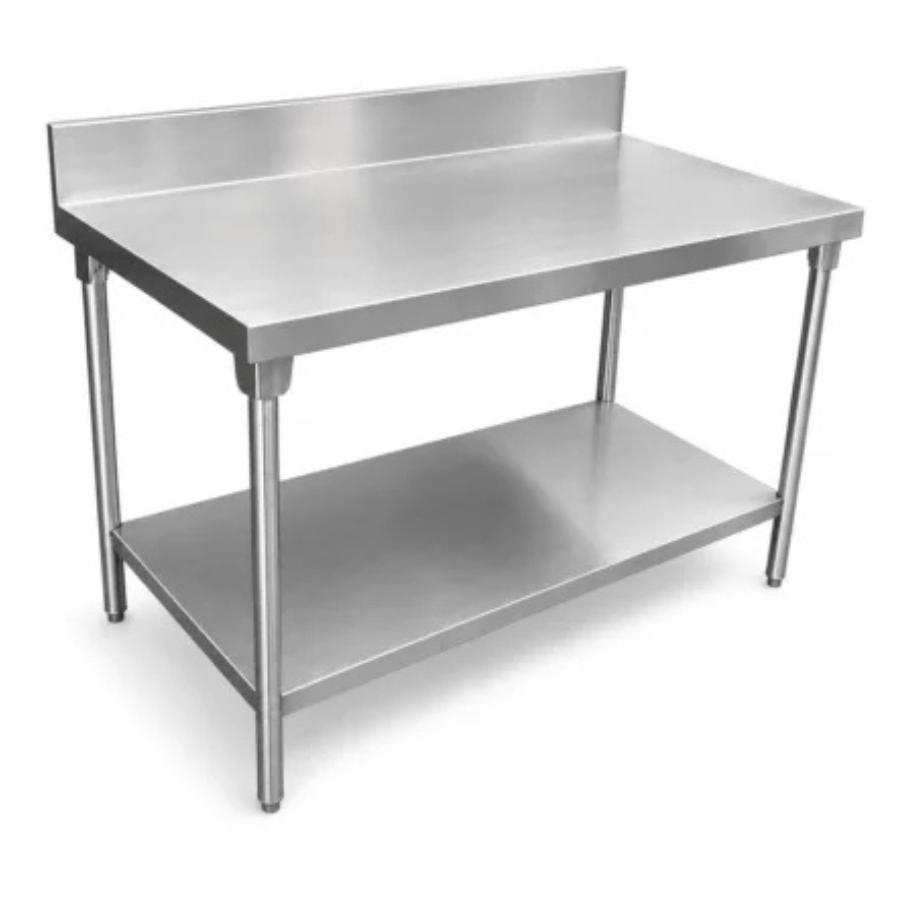 4.-Mesa-de-Trabajo-en-Acero-Inoxidable-con-respaldo-y-entrepano-master ¿Qué tipo de mesa de acero inoxidable para cocina industrial es mejor en 2026?