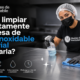 limpiar mesa acero inoxidable industrial
